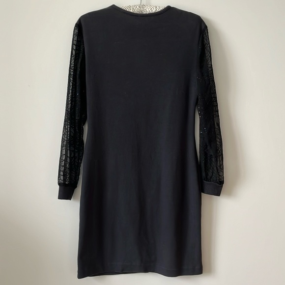 Vintage Little Black Dress with Long Sleeve - Picture 2 of 7